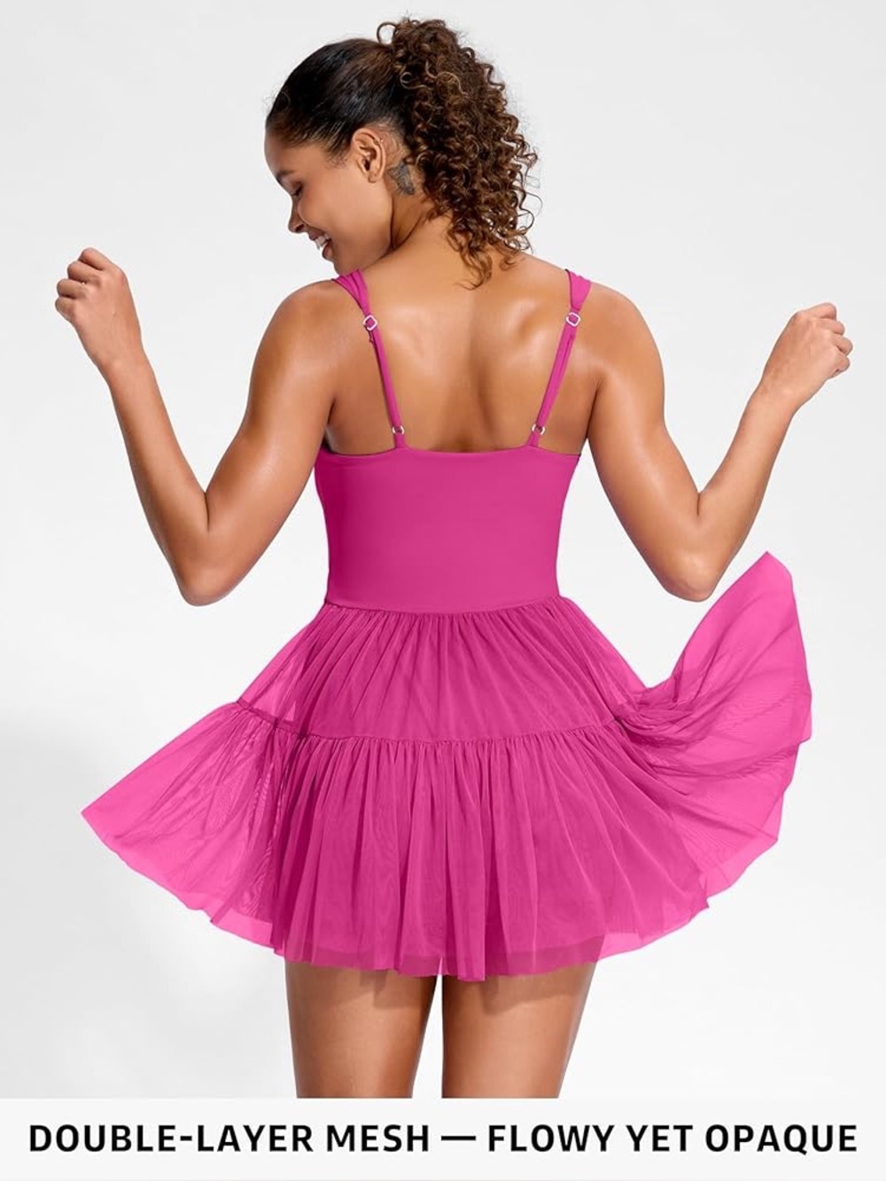 Athletic Mini Dress with built in shorts and bra